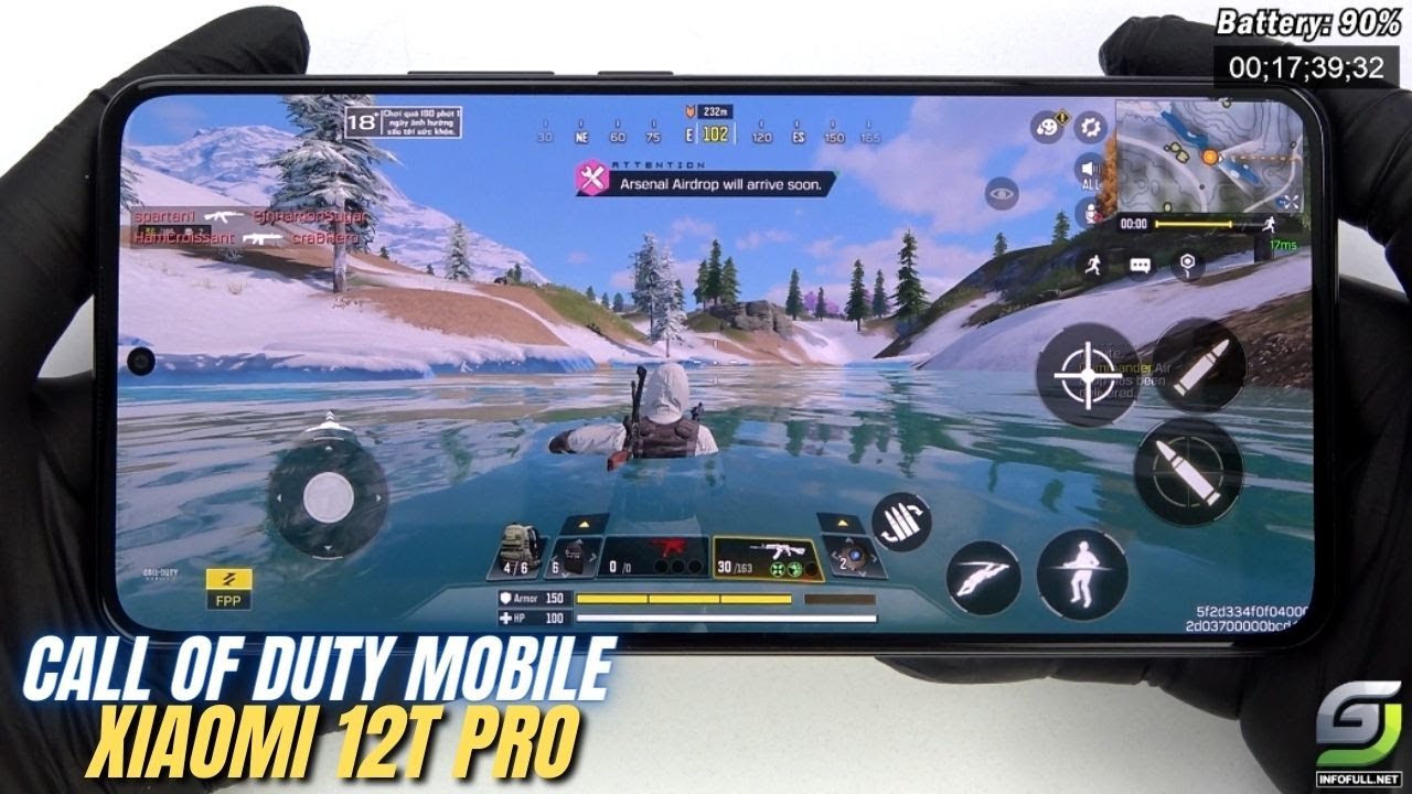 Xiaomi 12T Pro Test Game Call Of Duty Mobile CODM Snapdragon 8 Gen 1