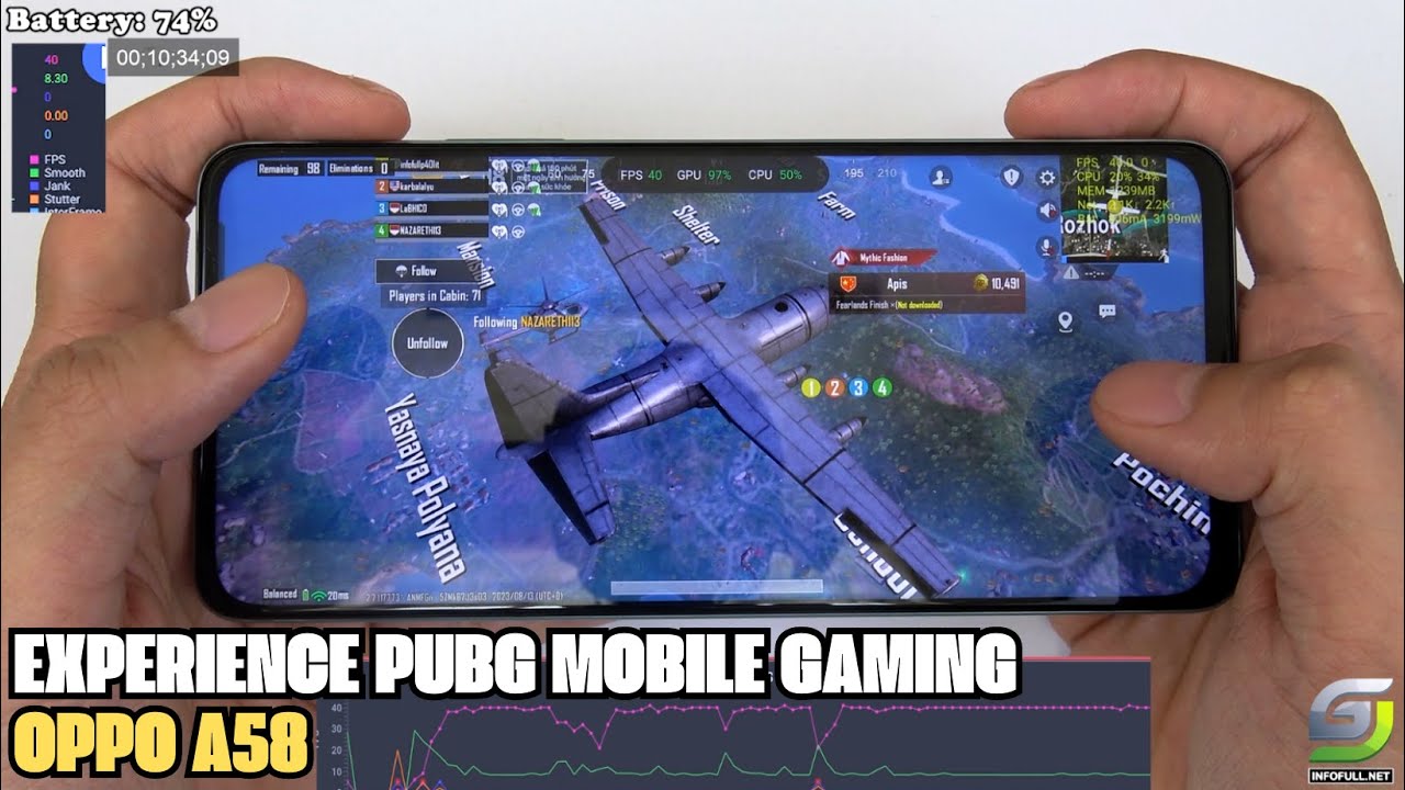 OPPO A58 Test Game PUBG Mobile Performance Evaluation And Gameplay