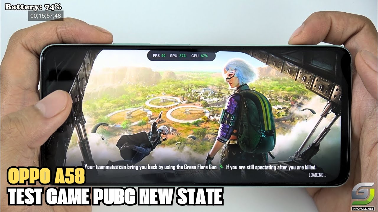 Oppo A58 Test Game PUBG NEW STATE Helio G85 GSM FULL INFO