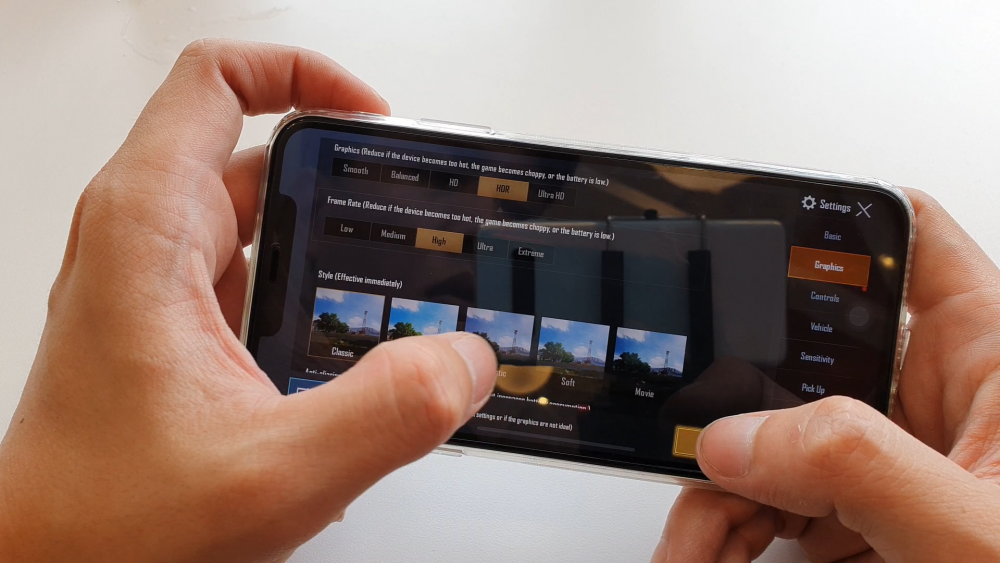 setting pubg iphone 11 pro max