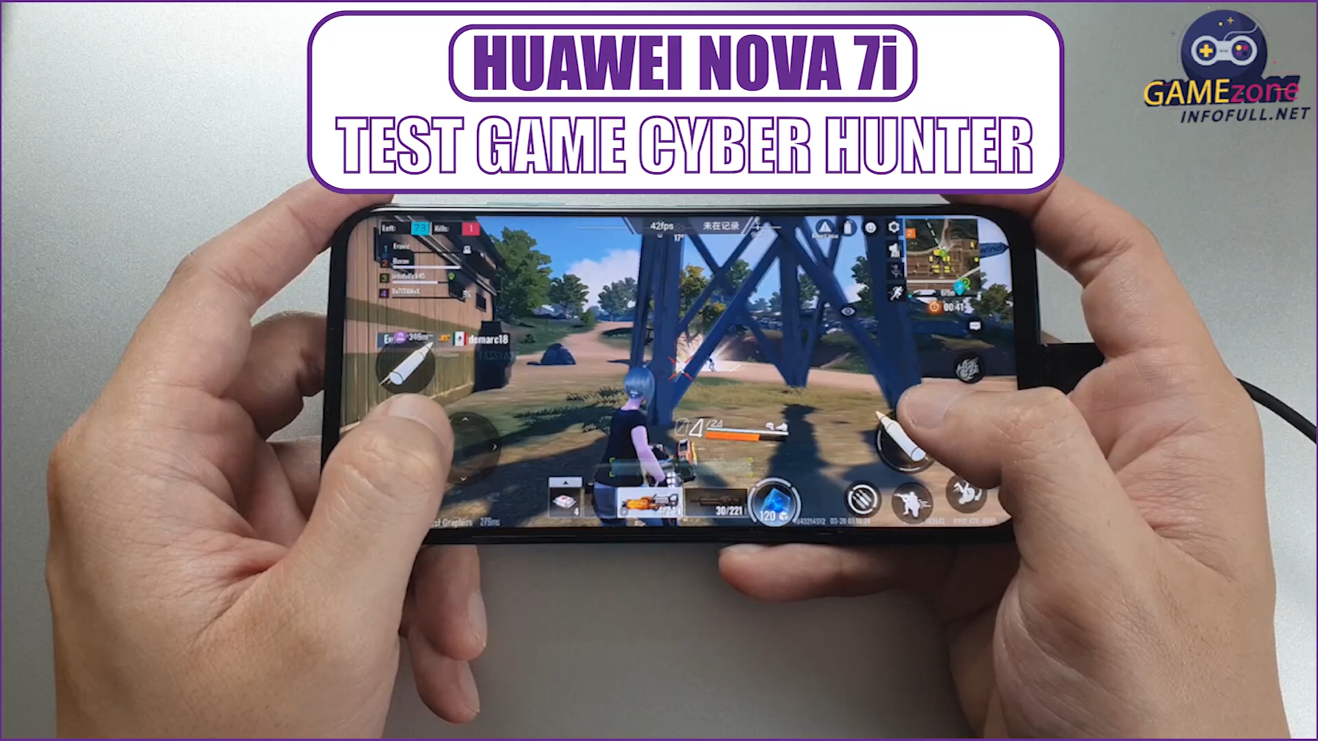 Huawei Nova 7i test game Cyber Hunter - GSM FULL INFO