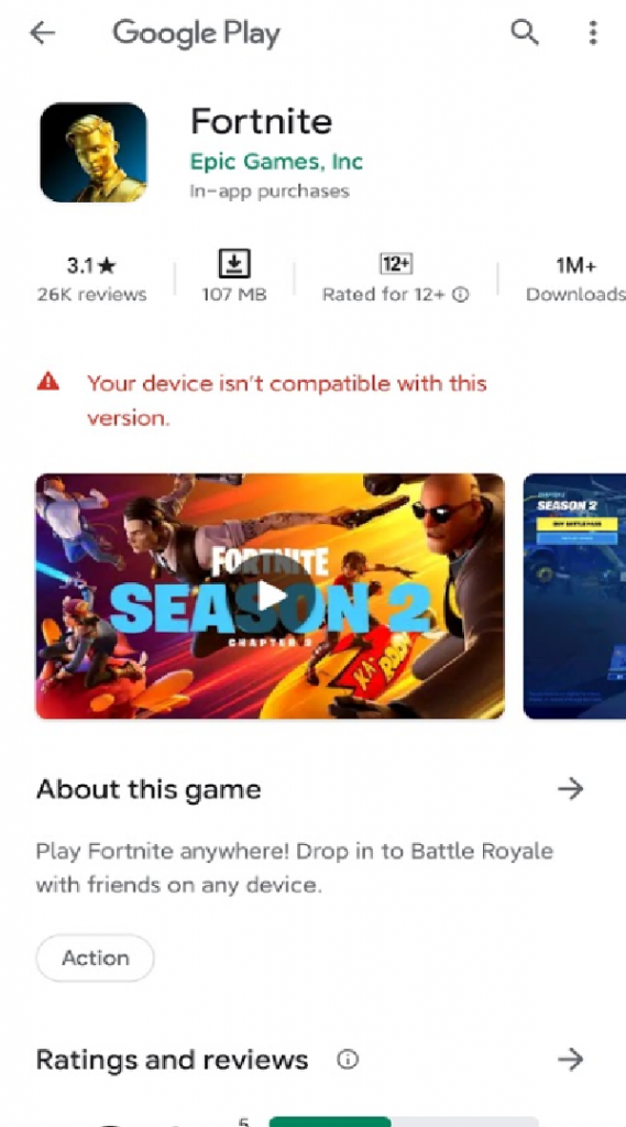 samsung galaxy tab 4 fortnite