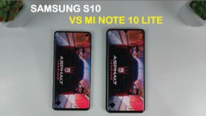 mi note 10 lite vs samsung s10 plus