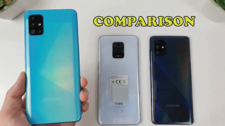 samsung galaxy a51 xiaomi redmi note 9 pro