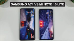 compare samsung a71 and note 10 lite