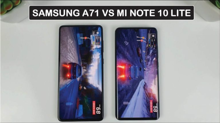 samsung a71 xiaomi mi note 10 lite