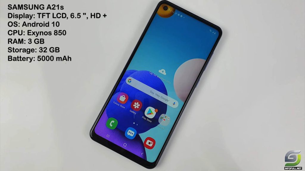 samsung a21s screen size