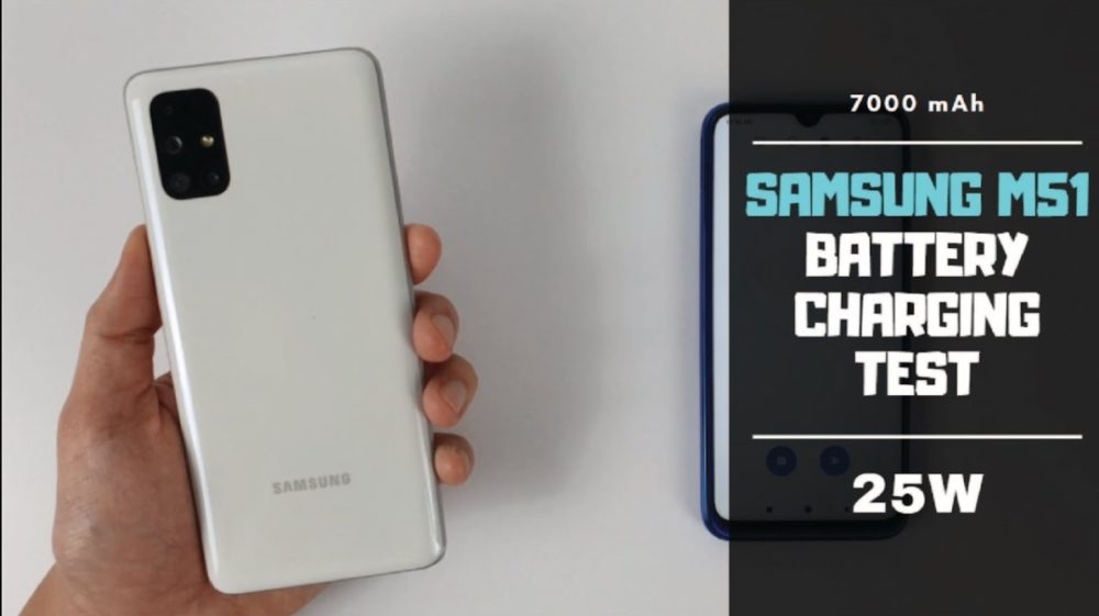 Samsung Galaxy M51 Battery Charging test 0 to 100 25W