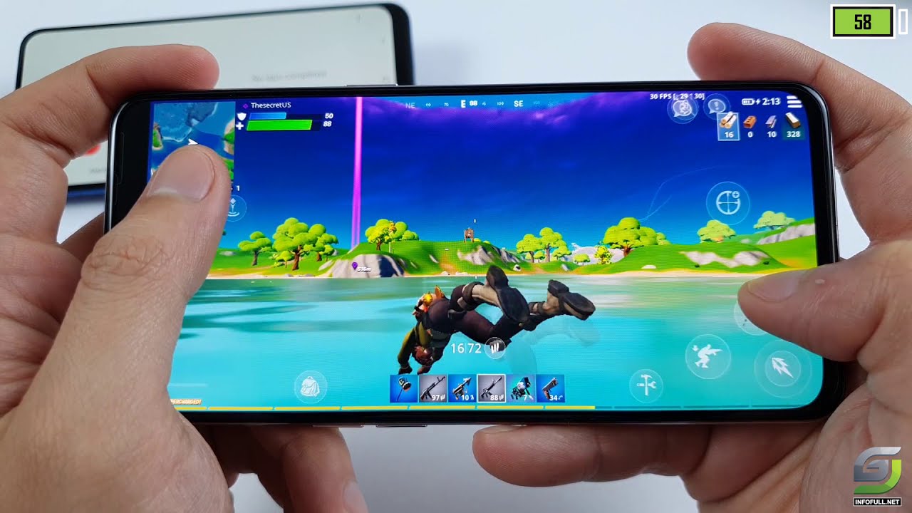 Oppo Reno 5 (Snapdragon 720G/8GB/128GB) Fortnite Gameplay - GSM FULL INFO