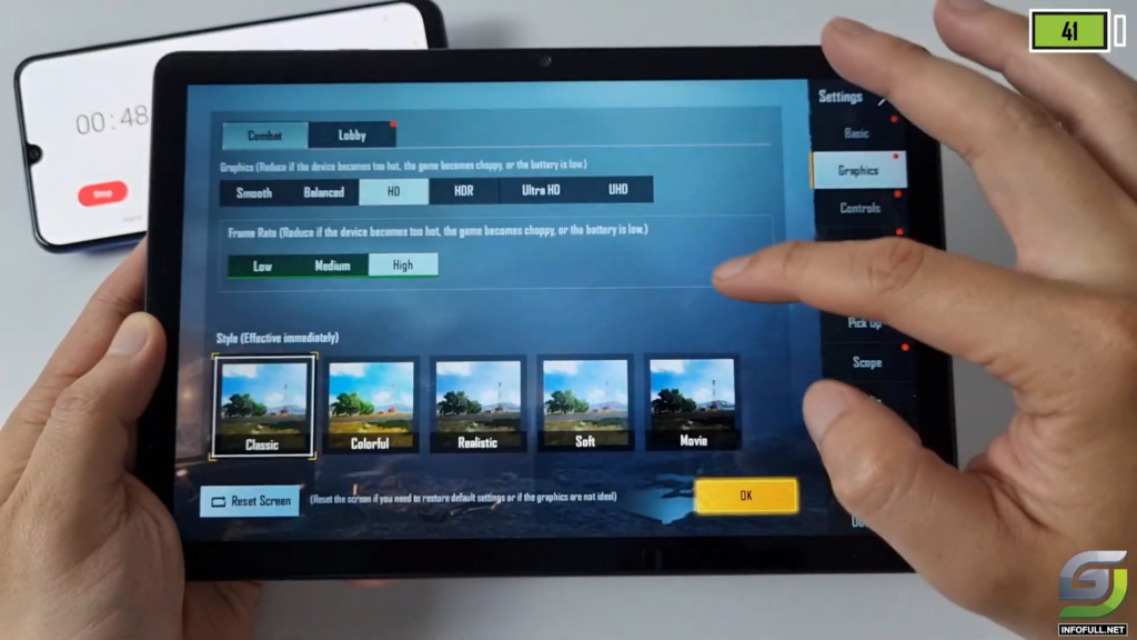 Huawei Matepad T10s test game PUBG Mobile GSM FULL INFO