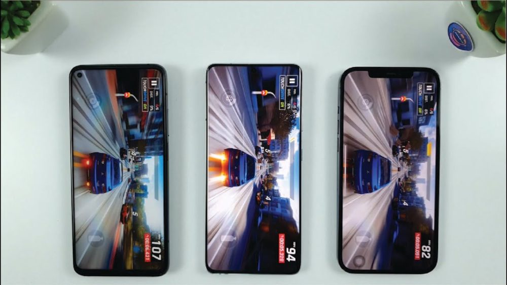 Xiaomi Mi 10t Pro Vs Samsung S21 Ultra Vs Iphone 12 Pro Max Video Display Speedtest Comparison Gsm Full Info