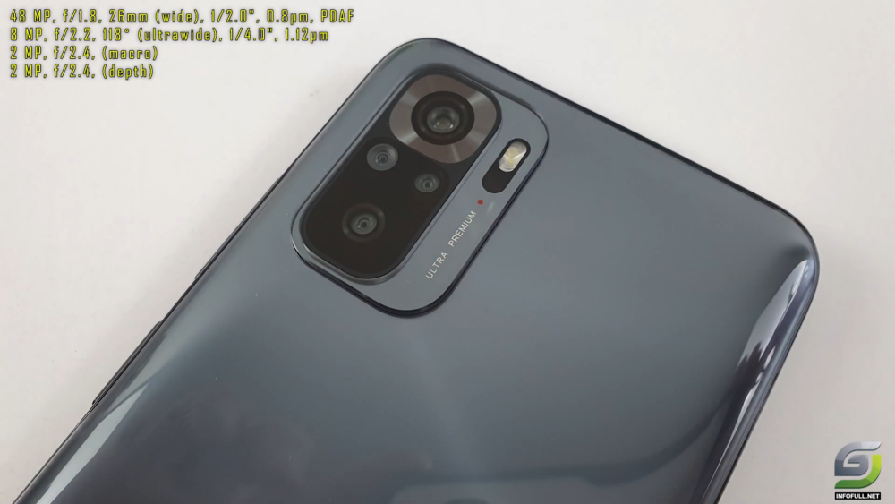 redmi note 10 ka camera kitne megapixel ka hai