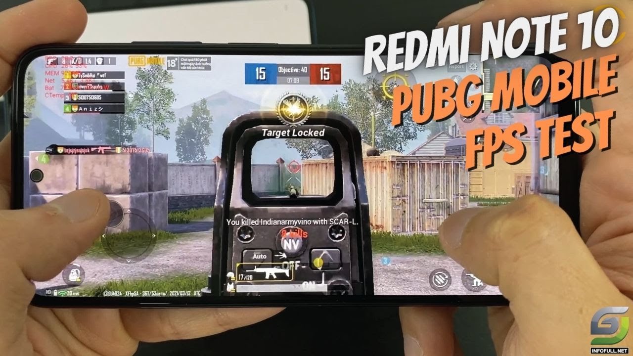 xiaomi redmi note 10 pubg test fps