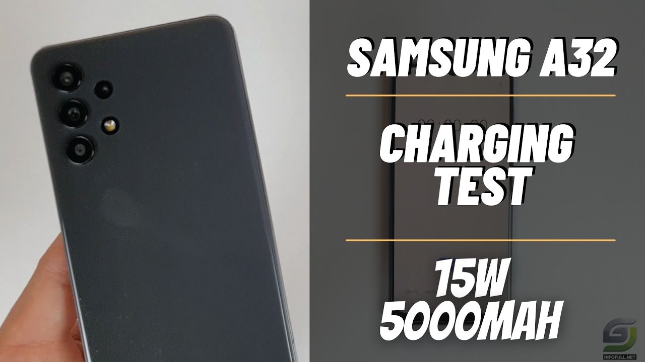 Samsung Galaxy A32 Battery Charging test 0 to 100 15W fast charger