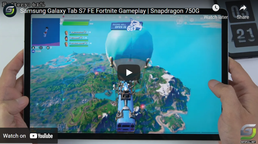 fortnite on samsung tablet