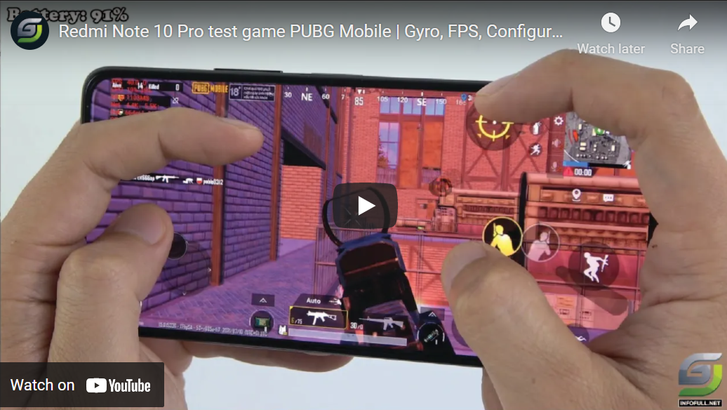 Redmi Note 10 Pro Test Game Pubg Mobile Gyro Fps Configuration Setting Gameplay Battery Test Gsm Full Info