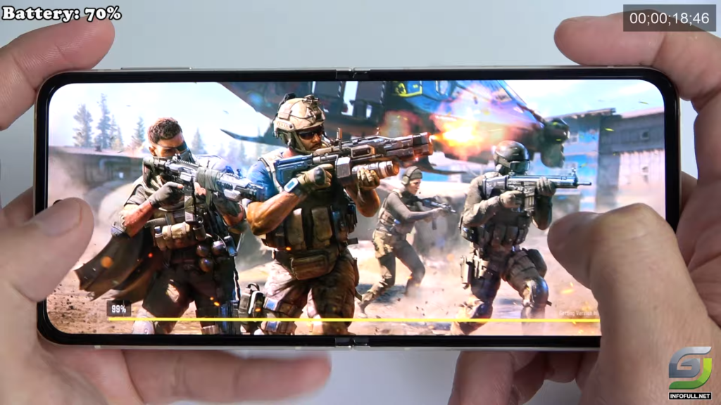 Samsung Galaxy Z Flip 3 Test game Call of Duty Mobile CODM MAX SETTING ...