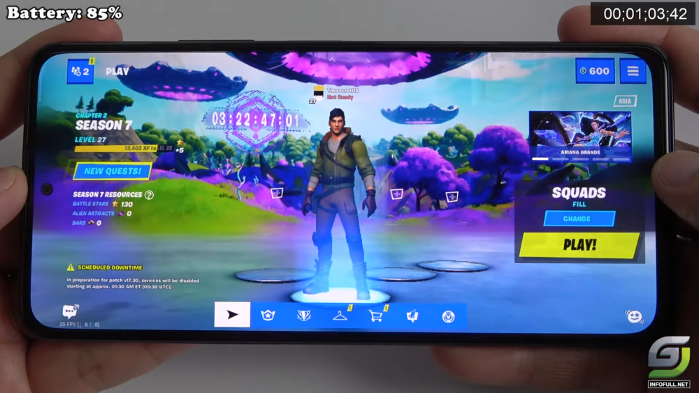 mi note 10 lite fortnite