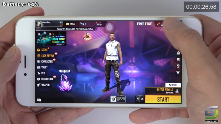 iPhone 6s Plus test game Free Fire Mobile - GSM FULL INFO