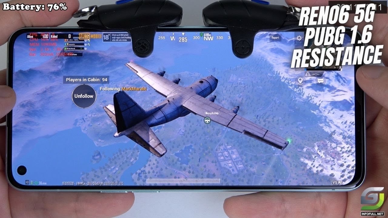 oppo reno 6 pro 5g pubg test