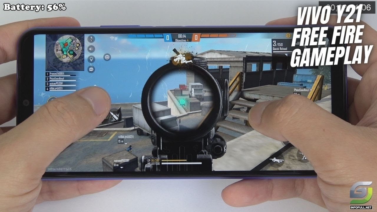 vivo y31 free fire test