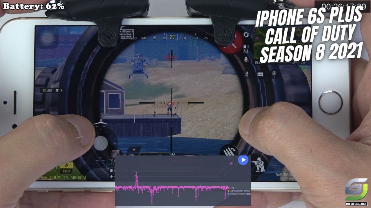 iPhone 6s Plus test game Call of Duty Update Season 8 2021 CODM - GSM FULL  INFO %