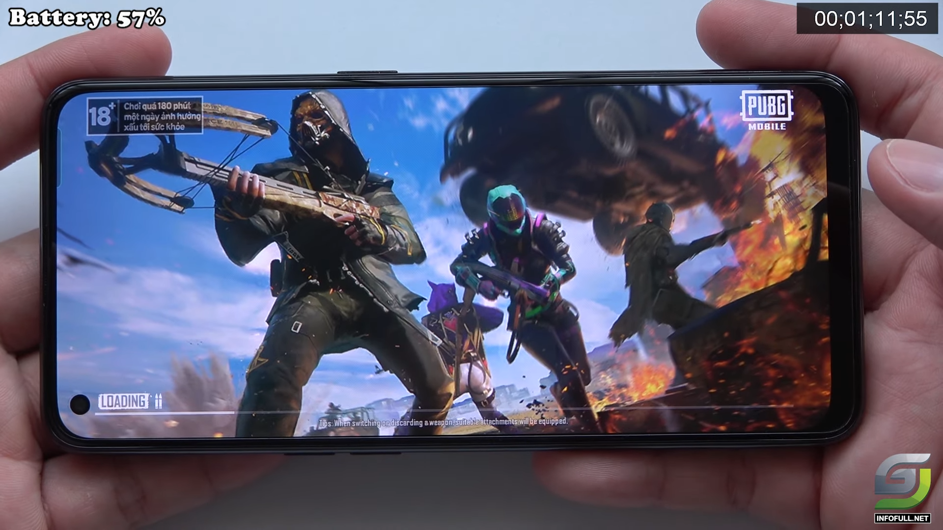 Oppo A95 test game PUBG Mobile