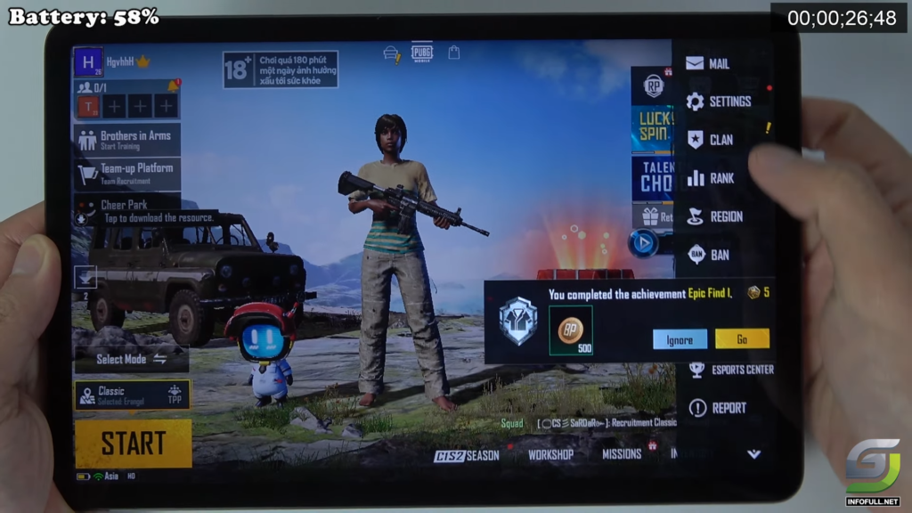 Xiaomi Pad 5 Test Game PUBG Ultra 90 FPS GSM FULL INFO