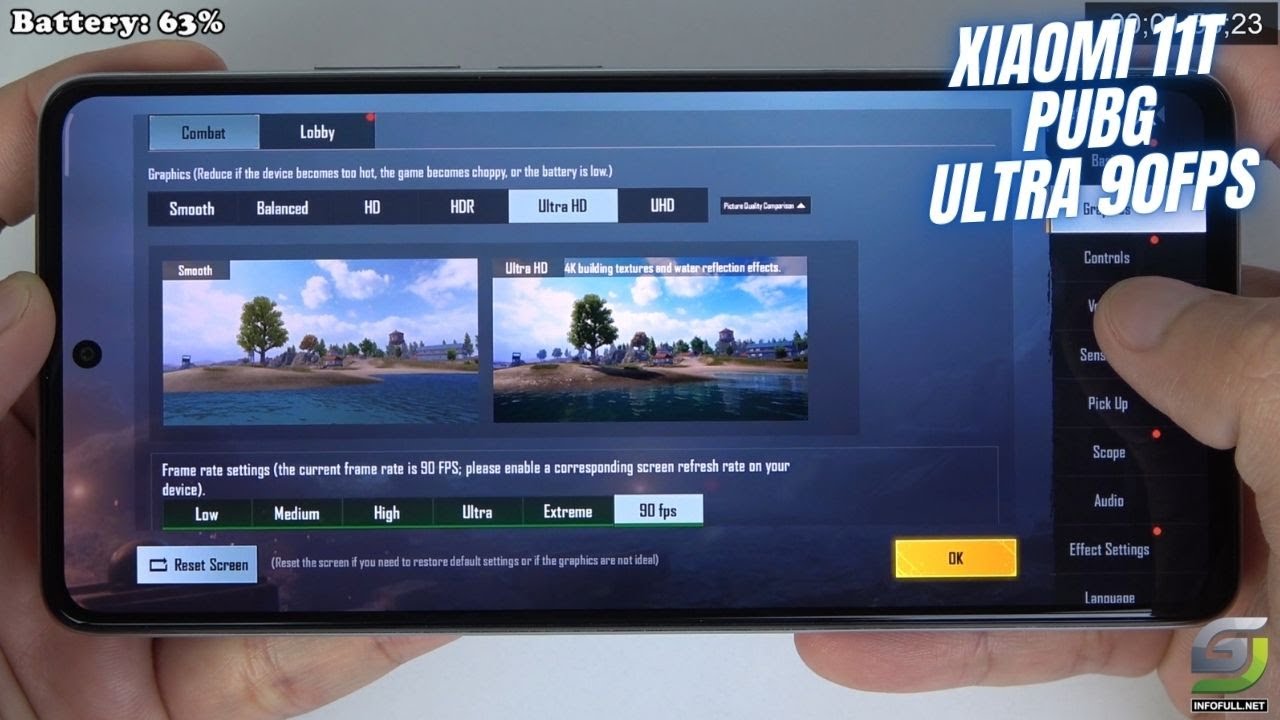 xiaomi mi 11 t pro pubg kaç fps