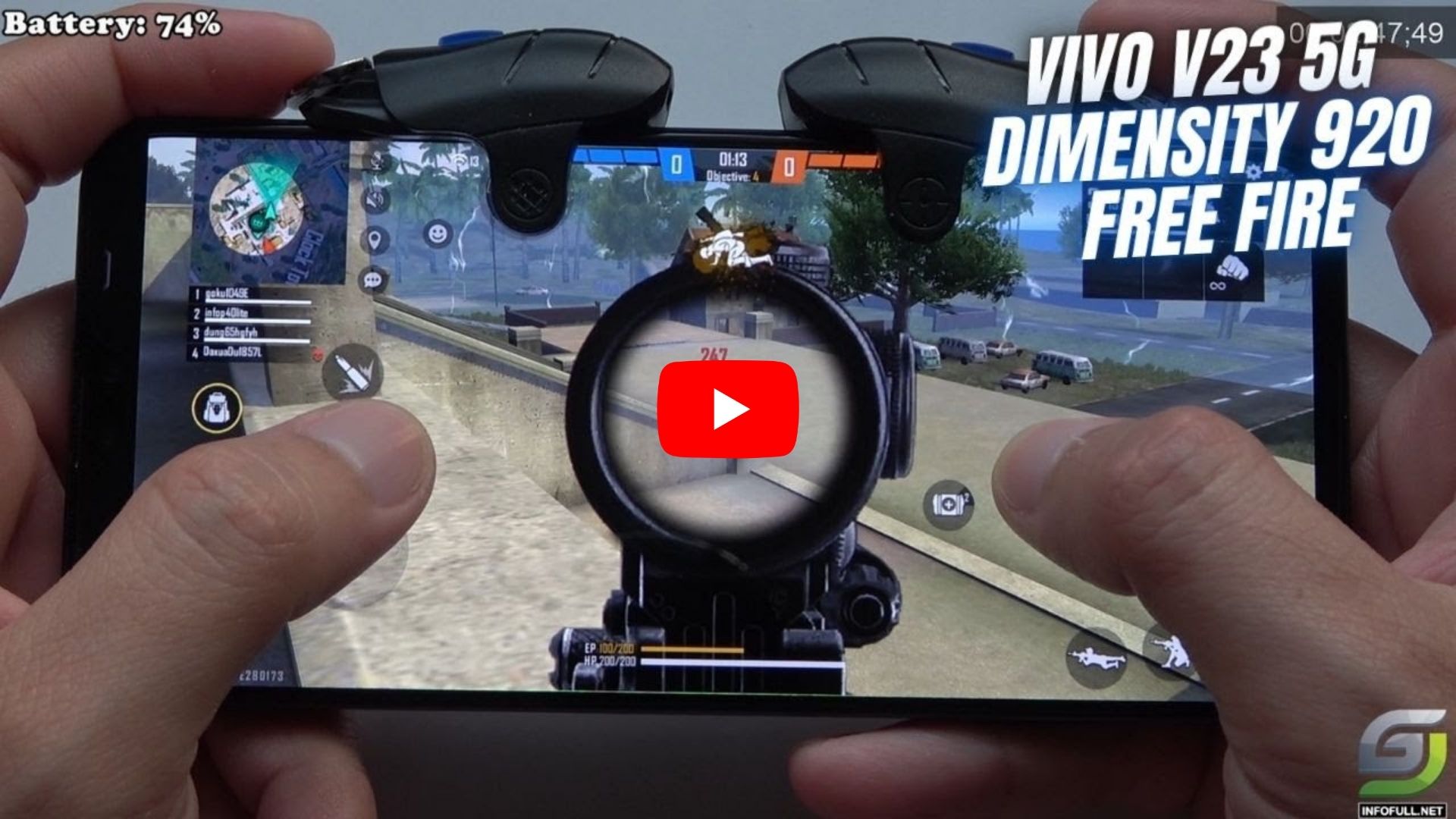Vivo V23 PUBG Mobile Gaming test  MediaTek Dimensity 920, 8 GB