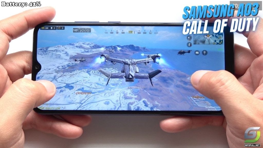 Samsung A03 test game Free Fire Mobile 