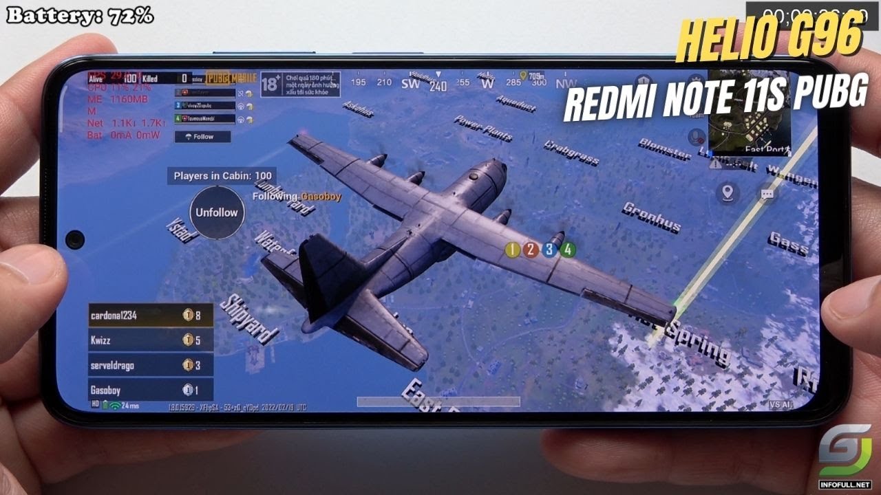 redmi note 11 s pubg test