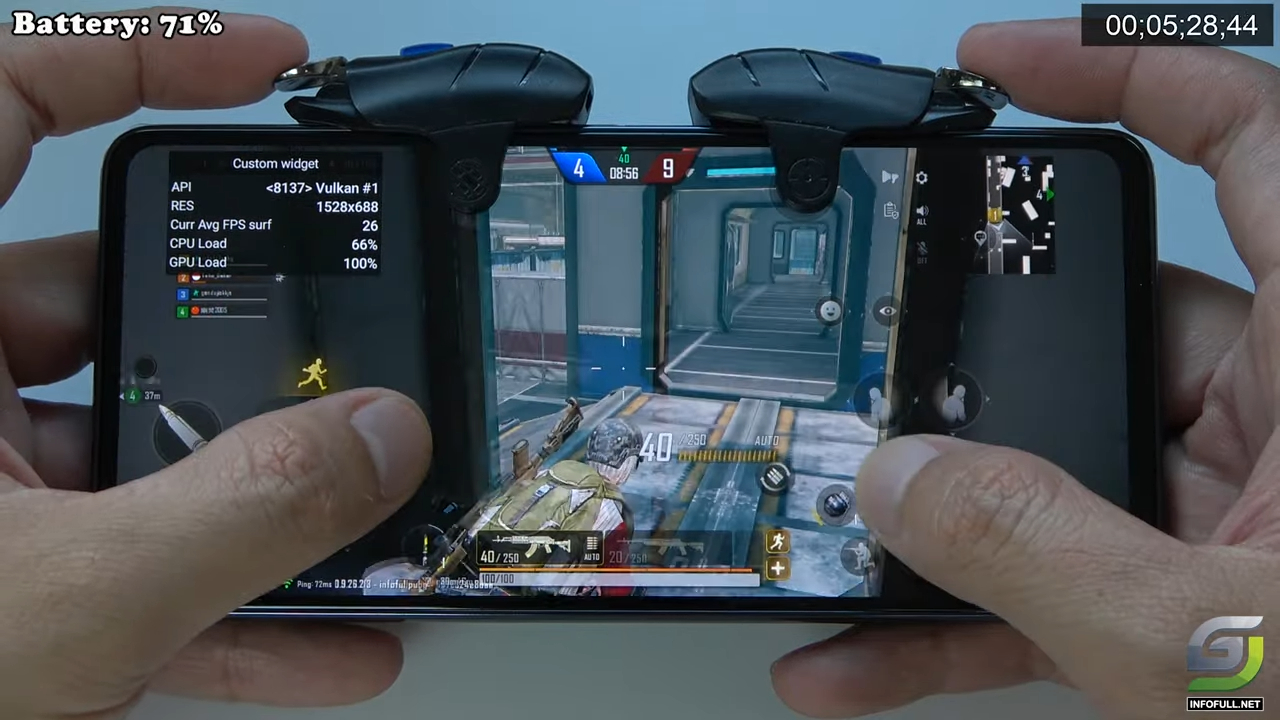Samsung A53 gaming test