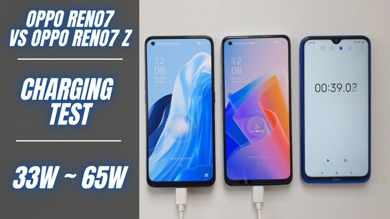 Oppo Reno7 5G vs Oppo Reno7 Z 5G Battery Charging test 0 to 100 GSM