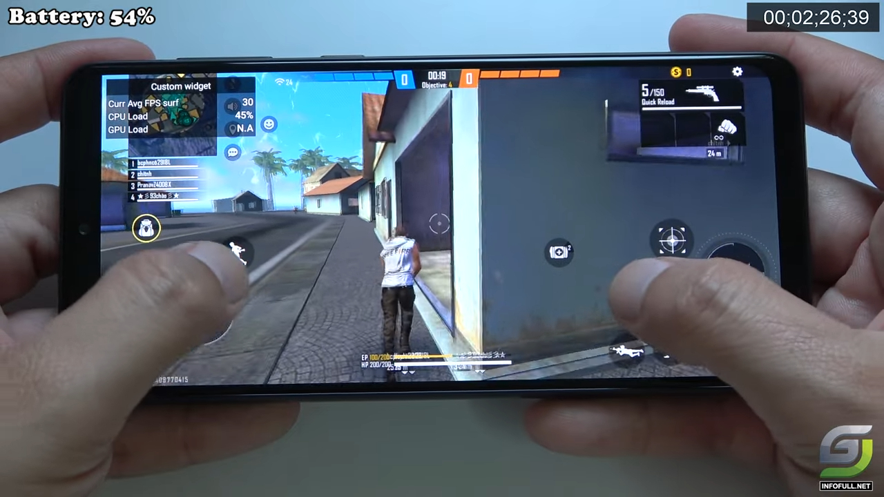 Samsung Galaxy A33 test game Free Fire