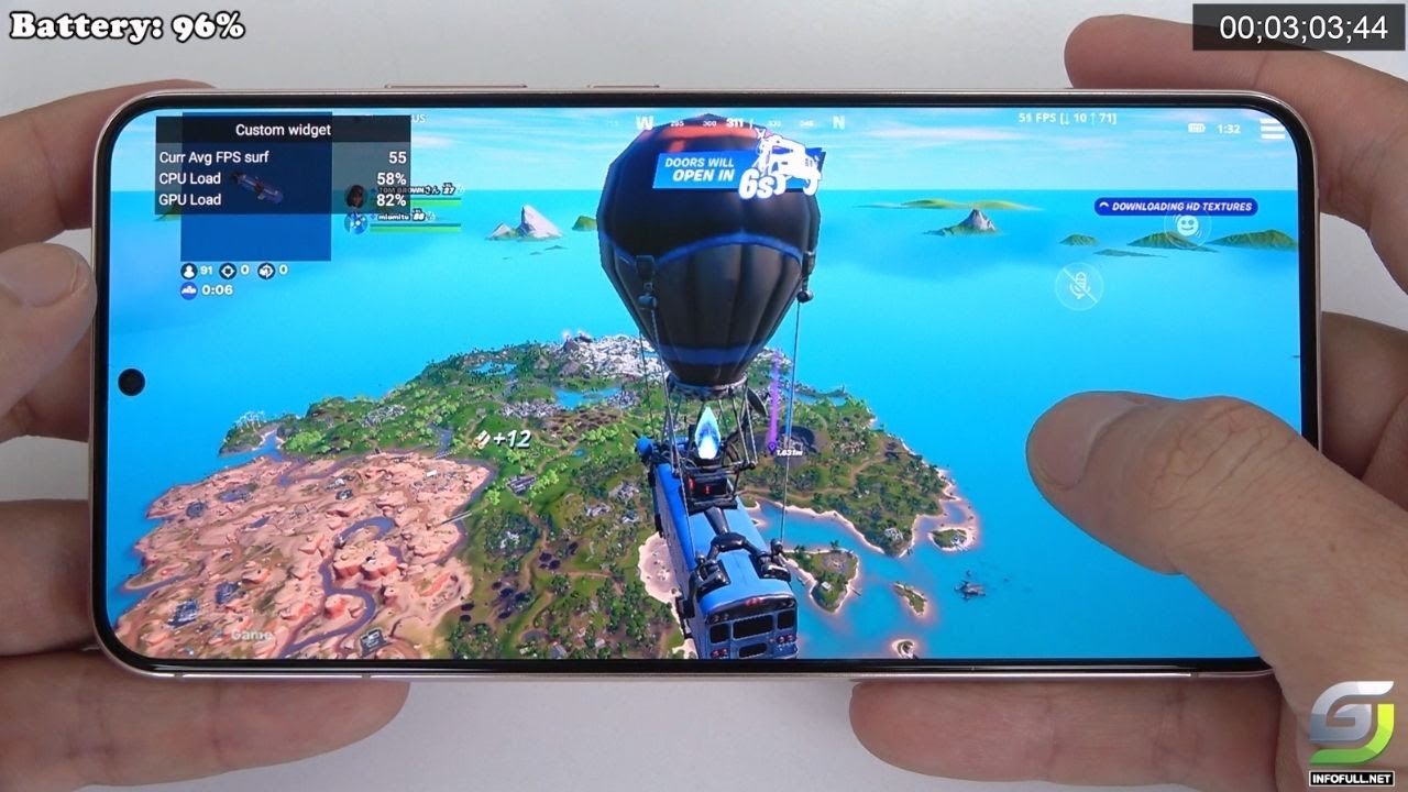 Samsung Galaxy S22 Plus Fortnite Gameplay Max Graphics - GSM FULL INFO