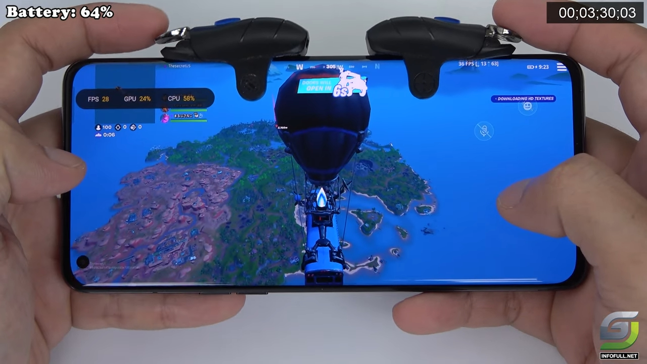 Oppo Find X5 Pro Fortnite Gameplay