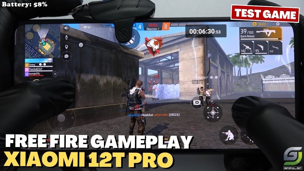 Vivo X80 Pro Free Fire Gaming test