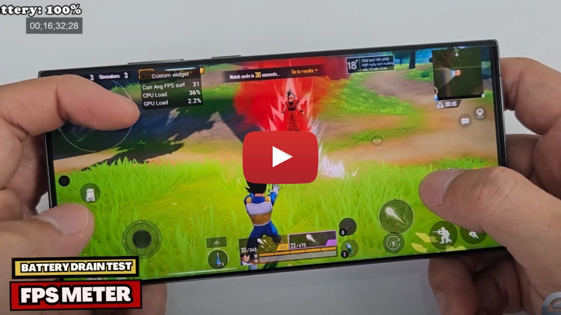 Samsung Galaxy S23 Ultra test game PUBG Mobile Dragon Ball Mode Max  Settings - GSM FULL INFO %