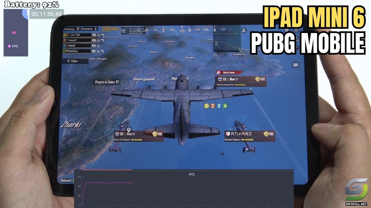 ipad mini 6 game play pubg