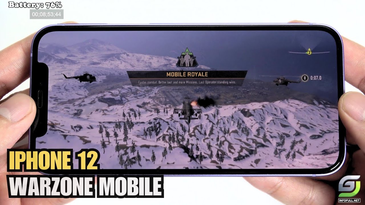 iPhone 12 test game Call of Duty Warzone Mobile Apple A14 Bionic
