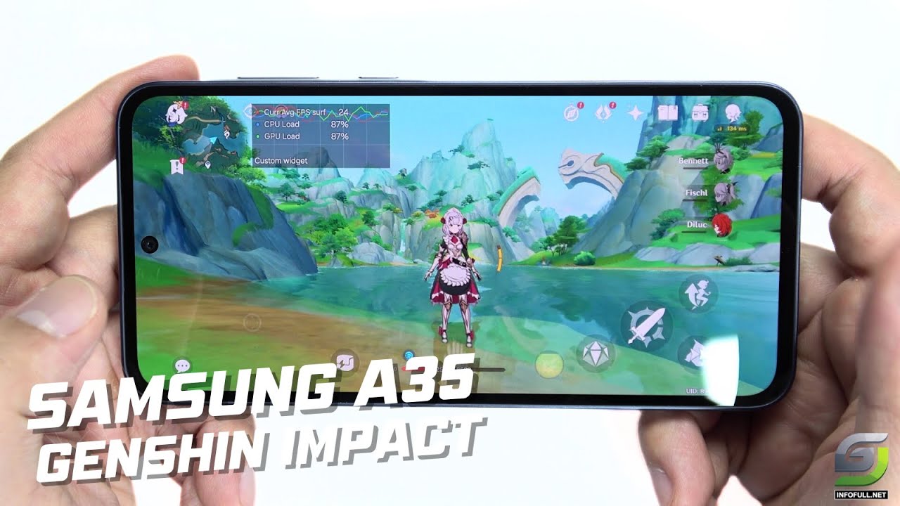 Samsung Galaxy A35 test game Genshin Impact Max Graphics | Exynos 1380 -  GSM FULL INFO %