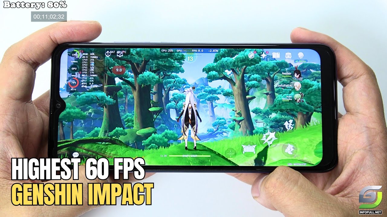 INOI A83 test game Genshin Impact Max Graphics | Highest 60FPS - GSM ...