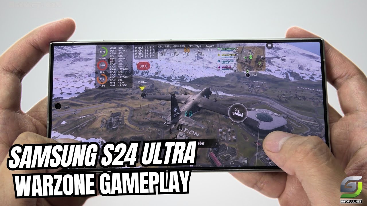 Samsung Galaxy S24 Ultra test game Call of Duty Warzone Mobile Update