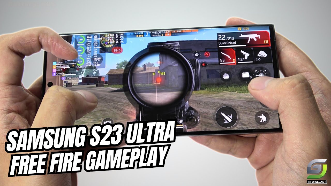Samsung Galaxy S23 Ultra test game Free Fire Mobile Update 2024