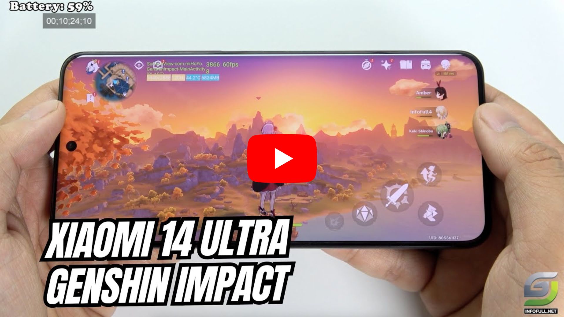 Xiaomi 14 Ultra test game Genshin Impact Max Graphic | Highest 60 FPS ...