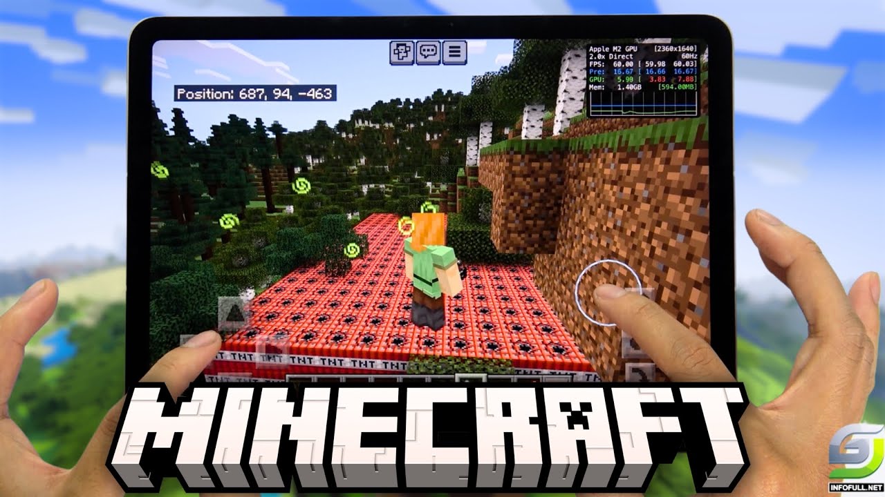 iPad Air 6 test game MineCraft Apple M2 GSM FULL INFO