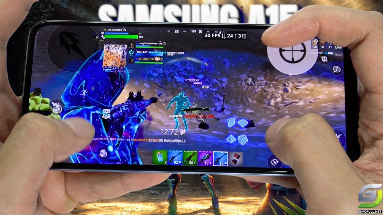 Samsung Galaxy A15 5G Fortnite Mobile Gameplay 2024 Dimensity 6100