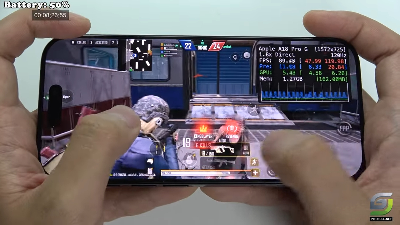  iPhone 16 Pro test game PUBG New State Max Setting