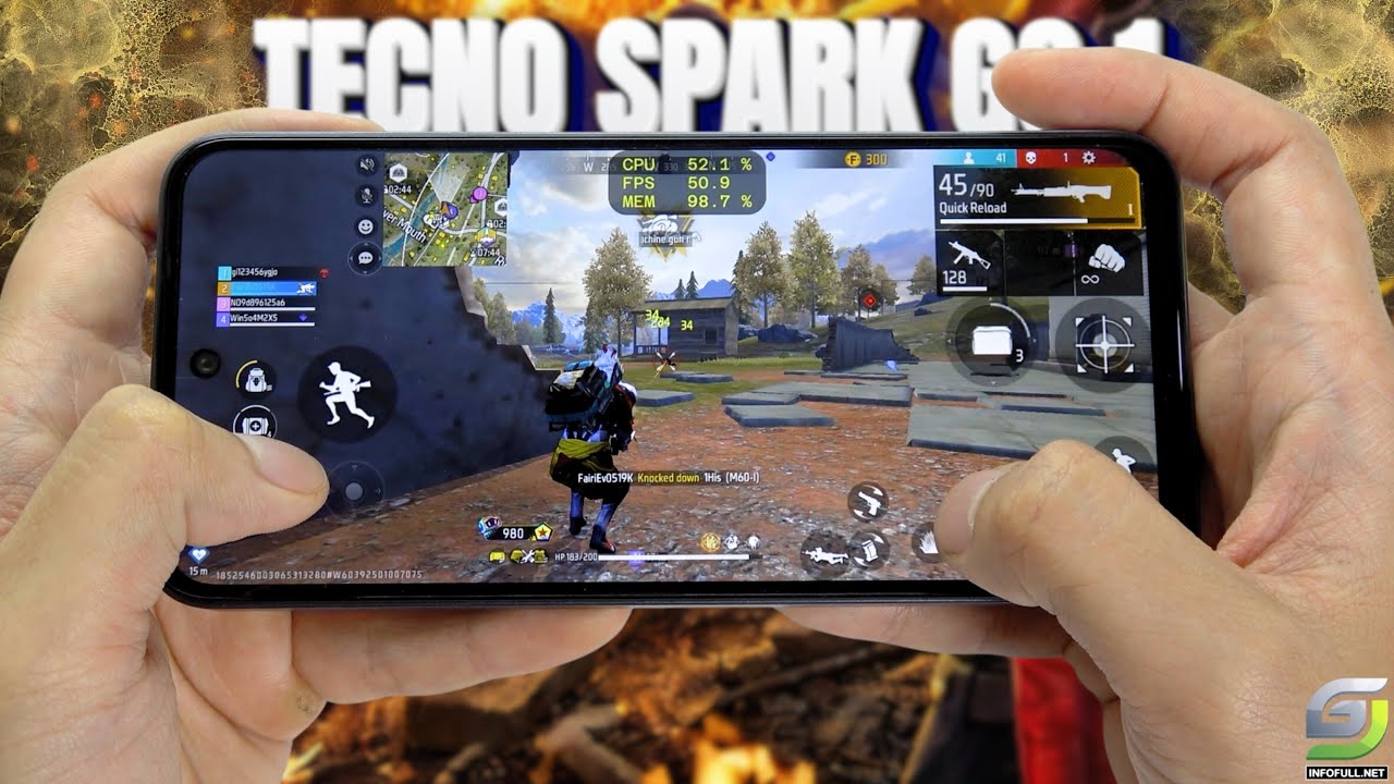 TECNO SPARK Go 1 test game Free Fire Mobile Unisoc T615 GSM FULL INFO